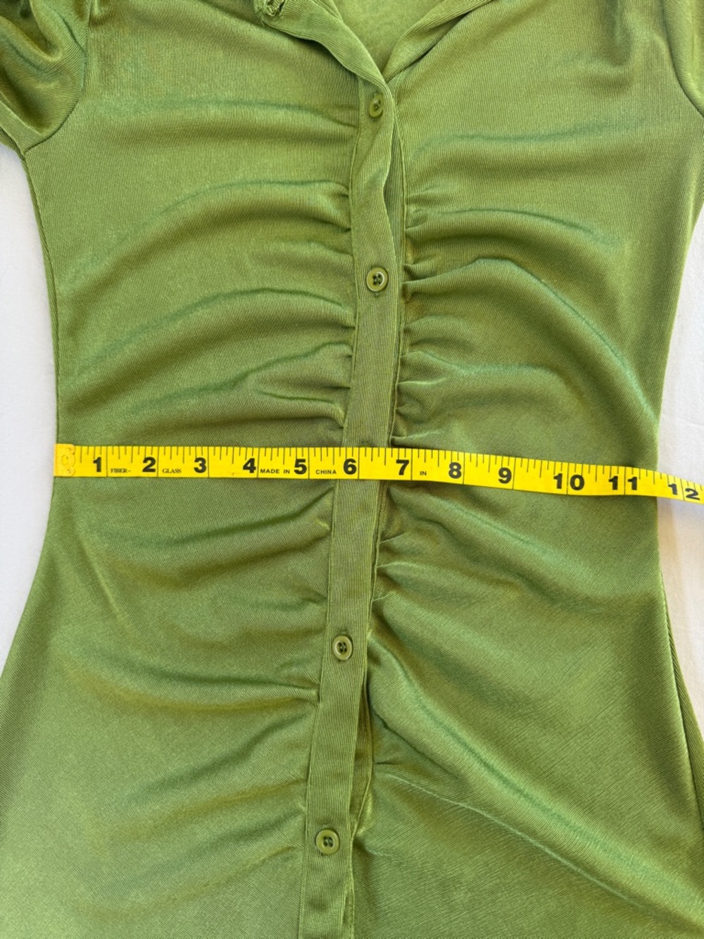 Rue21 Green Ruched Mini Dress - Picture 10 of 13